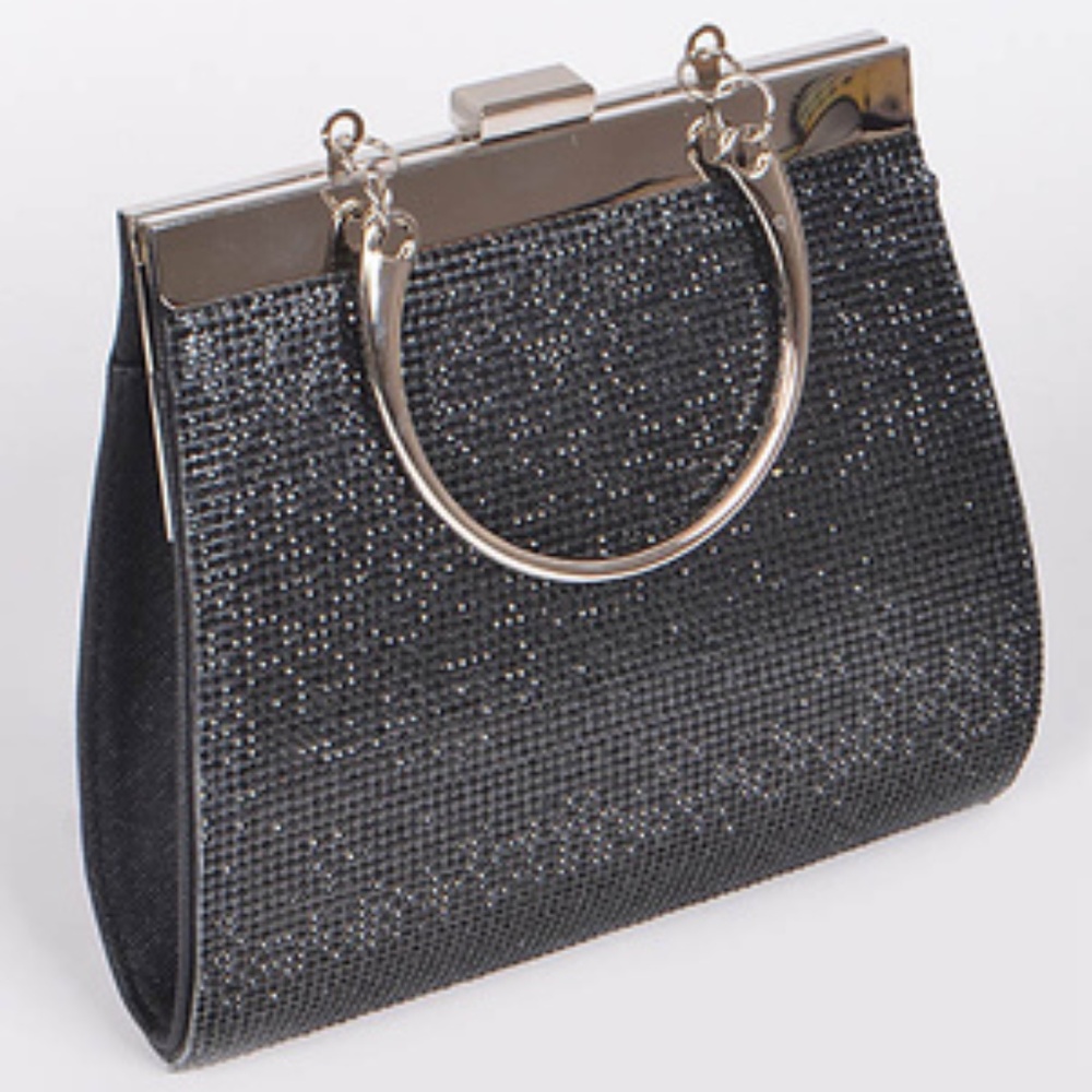Sequin  Black Rhinestones Clutch 3AM Forever
